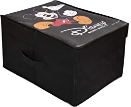 Kuber Industries Shirt Stacker|Drawer Closet Organizer|Cloth Storage Box|Baby Clothes Organizer|Disney Mickey Mouse (Black)