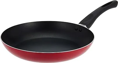 Delcasa 28Cm Non Stick Fry Pan Ceramic Coating Healthier Ceramic Chemical Free Non-Stick Heat Resistant Exterior Double Layer Coating, Red