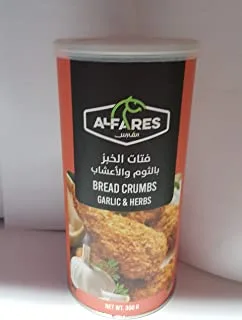 Al Fares Bread Crumbs Garlic And Herbs, 300g - Pack of 1