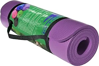 SKY LAND Fitness Yoga Mat/High density, Non-slip yoga mat with Strap /10mm Thick Exercise Mat, Pilates, Exercise Yoga Mat for Workouts-Purple- EM -9315-P