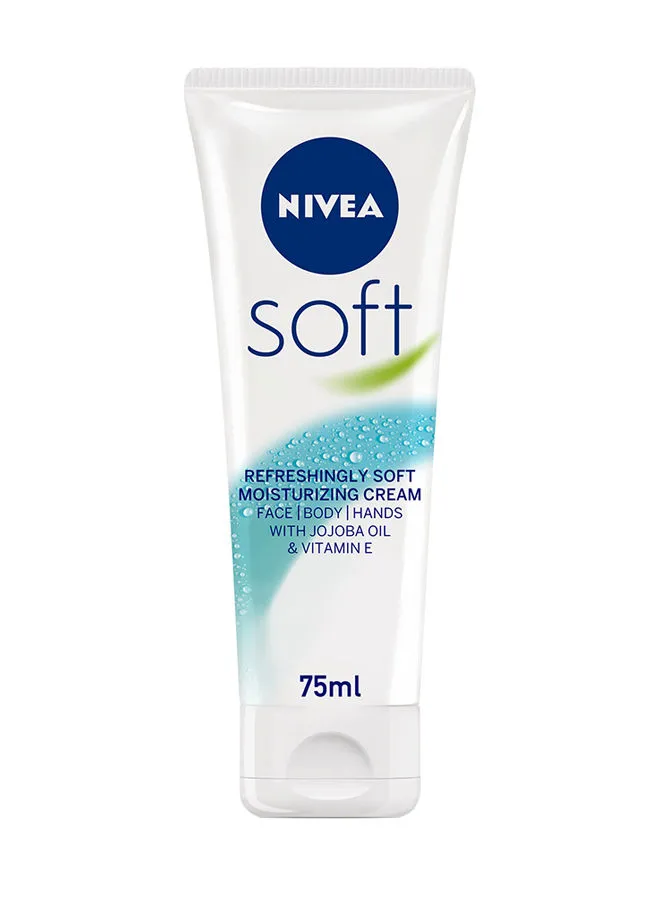 Nivea Soft Refreshing And Moisturizing Cream, Tube 75ml