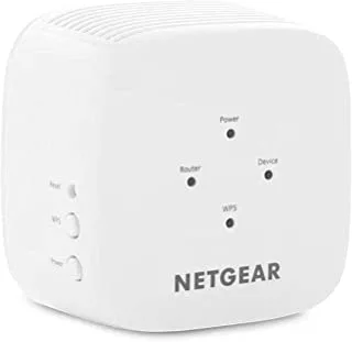 موسع نطاق واي فاي ثنائي النطاق من NETGEAR AC1200 802.11ac EX6110-100UKS عزز شبكة WiFi الحالية لديك عزز نطاق شبكة WiFi الخاصة بك إلى كل ركن من أركان منزلك للحصول على أقصى أداء لشبكة WiFi.
