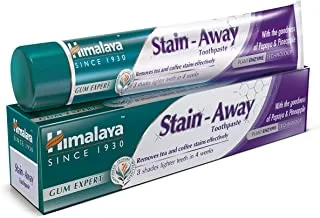 Himalaya Stain-Away Herbal Toothpaste Gently Remove Tea and Coffee Stains -100ml