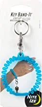Nite Ize Kwb-03-R6 Key Band-It, Stretch Wristband Key Chain With S-Biner Clip, Blue