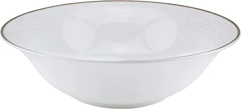 Shallow Porcelain Sahara Bowl With Gold Rim, White, 15 Cm, Ts-F1-13