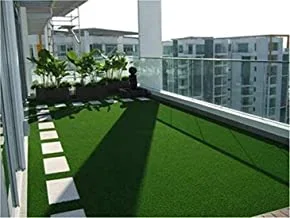 Kuber Industries Artificial Grass Door Mat|Indoor Outdoor Rug|Artificial Grass For Balcony|Drainage Mat|Size (6.5 X 3 Feet)|