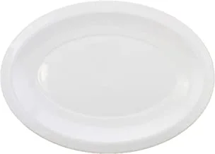 Shallow Oval Serving Platter - Large (36 Cm)- White (Mchp-3035-Wh)