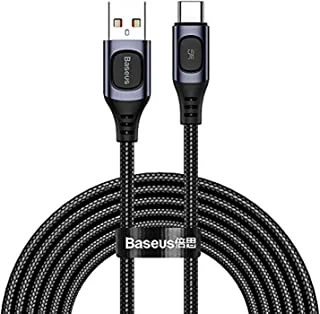 Baseus Flash MultiPhone le Fast Charge Protocols Convertible Fast Charging Cable USB For Type-C 5A 2m Gray