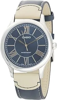 Casio for Men Analog MTP-E113L-1A Leather Watch