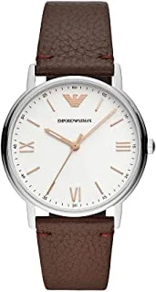 Emporio Armani Men's Three-Hand, Stainless Steel Watch, 41mm case size