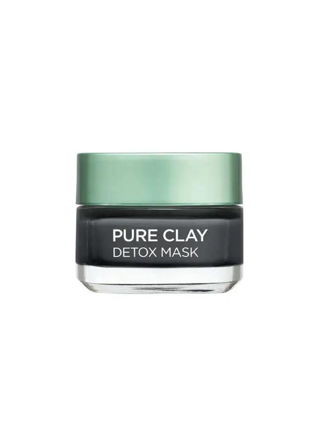 L'OREAL PARIS Detoxify Pure Clay Mask With Charcoal Grey 50ml
