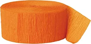 Unique Party 6315 - 24m Orange Crepe Paper Party Streamer
