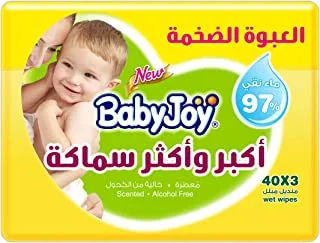 Babyjoy Thick And Large, 3X40, 120 Baby Wet Wipes