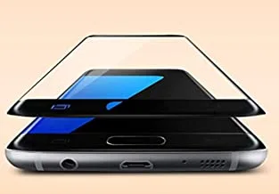Samsung Galaxy S7 Edge زجاج مقوى منحني 0.18 مم رفيع للغاية 9H - أسود