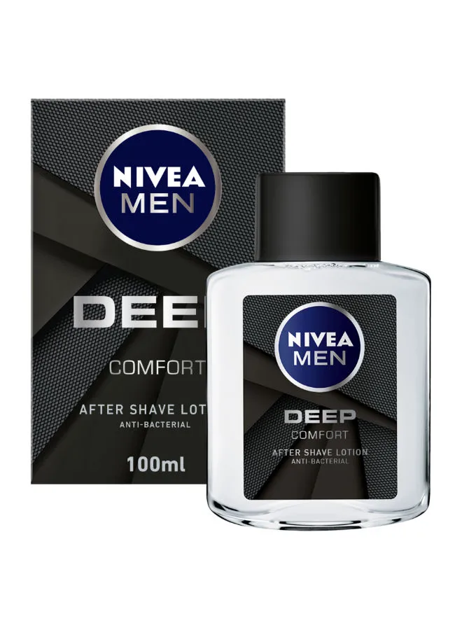 Nivea Men Deep Comfort After Shave Lotion, Antibacterial 100ml