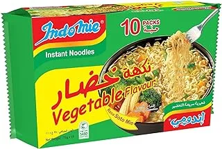Indomie Vegetable Flavour Noodles, 10X75G - Pack of 1