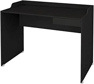 Artany Slim Desk With Drawer, Simple And Versatile Table, Black, To Home Office, Work And Study, H 82 X W 113 X D 60 Cm