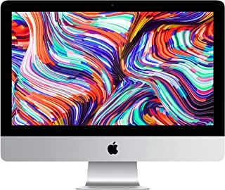 Apple iMac (معالج Intel Core i5 من الجيل السابع ثنائي النواة مقاس 21.5 بوصة بسرعة 2.3 جيجاهرتز وذاكرة وصول عشوائي سعة 8 جيجابايت ومحرك أقراص مزود بذاكرة مصنوعة من مكونات صلبة (SSD) سعة 256 جيجابايت)