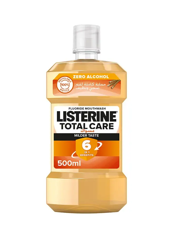 Listerine Total Care Miswak Daily Mouthwash Milder Taste Zero Alcohol Fluoride 250ml