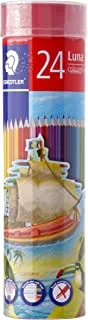 Luna Color Pencils Set By Staedtler, 24 Pieces, St-136-Mc24