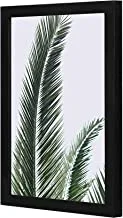LOWHA Palm Fronds Wall art wooden frame Black color 23x33cm By LOWHA