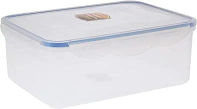 Royalford 2600ml Food Container |Transparent Meal Prep Container | BPA Free, Reusable, Airtight Food Storage Tray with Snap Locking Lid | Microwavable, Freezer & Dishwasher Safe| Bento Lunch Box
