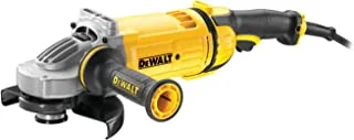 DeWalt 180mm 2400W Large Angle Grinder with Lock-on Switch, Yellow/Black, DWE4557-B53 Year Warrnty