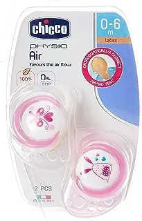 Chicco Soother Ph.Air Pink Latx 0-6M 2Pcs B