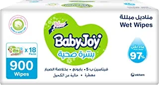 Babyjoy Healthy Skin, 18X50, 900 Baby Wet Wipes