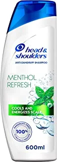Head & Shoulders Menthol Refresh Anti-Dandruff Shampoo for Itchy Scalp, 600 ml