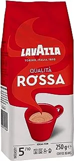حبوب قهوة كواليتا روسا من لافاتزا ، 250 جم - عبوة من 1