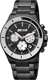 Just Cavalli Sport Men Black Dial Stainless Steel Analog Watch - JC1G139M0075