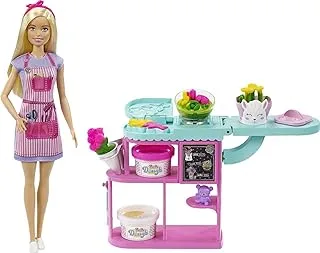 Barbie® Florist Playset with Blonde Doll, Dough, Vases & More, Ages 3 & Up