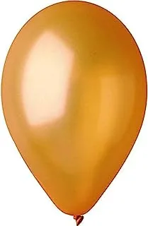 Gemar Metallic Latex Balloons 100-Pieces, 12-inch Size, Gold