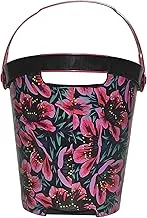 Decorated Trash Can with handle - Large size, Bucket spring style, 10LT-Q