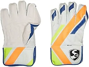 SG R 17 Leather Wicket Keeping Gloves, Adult (Multi-Color)