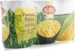 Alalali Sweet Whole Kernel Corn, 3 X 425g - Pack of 1