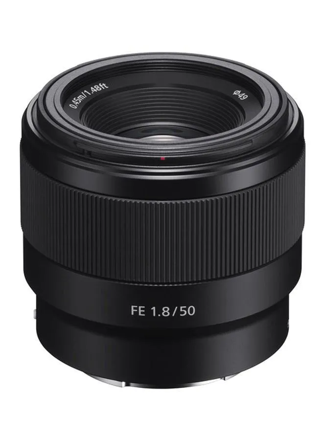 Sony Full Frame E-Mount FE 50mm F1.8 Lens Black