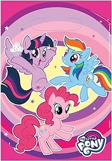 Amscan 9902513 Little Pony Party Loot Bags-8 Pcs