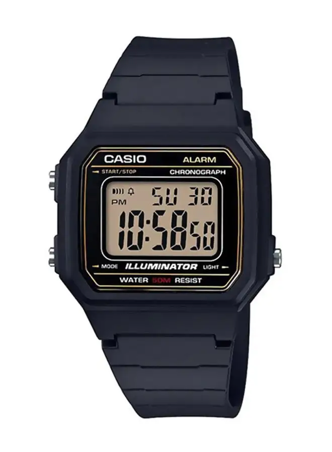 CASIO Men's Water Resistant Digital Watch W-217H-9AVDF - 41 mm - Black