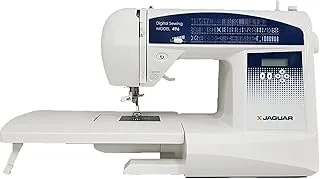 Jaguar Cv Series 496 Computerised Sewing Machine With Extra Large Table, White