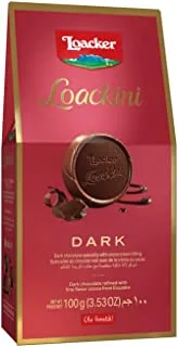 Loacker Loackini Dark Chocolates, 100 G