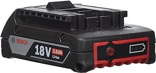 BOSCH - GBA 18V 2.0AH battery pack, the lightweight 18-volt, compact battery with 2.0 Ah and cool pack technology, these batteries and charger can be used for all your bosch 18V tools