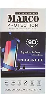 شاشة حماية زجاجية منحنية ثلاثية الابعاد مغطاة بالحجم الكامل بافوسكرين لاجهزة ايفون 6 بلس - ابيض -