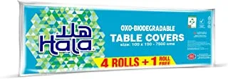 Hala Table Cover Travel Pack 4+1 Rolls 75 Sheets