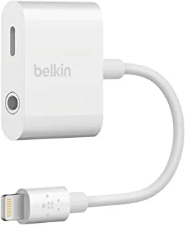 Belkin Audio & Charge Rockstar 3.5 mm Iphone Adapter (Iphone Aux Adapter, Iphone Charging Adapter For Iphone)