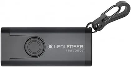 Ledlenser - مصباح كيرينغ K4R ، موديل جديد ، 120 لومن ، قابل لإعادة الشحن مع USB-A ، غلاف من الألومنيوم ، أنيق ، عملي ، قابل للإلحاق (رمادي)