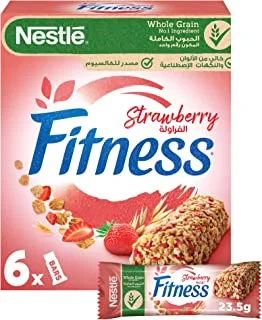 Nestle Fitness Strawberry Breakfast Cereal Bar 23.5g (6 Bars)