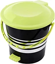 Kuber Industries Plastic Dustbin Garbage Bin With Handle, 5 Litres (Green) -Ctktc043060