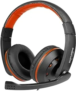 Edatalife Stereo Gaming Headset For Playstation 4, Pc, Xbox One, Noise Cancellation, Microphone, Bass Surround Sound With Soft Ear Protectors, Gaming Laptop (Orange) Dl-1700C., Wired